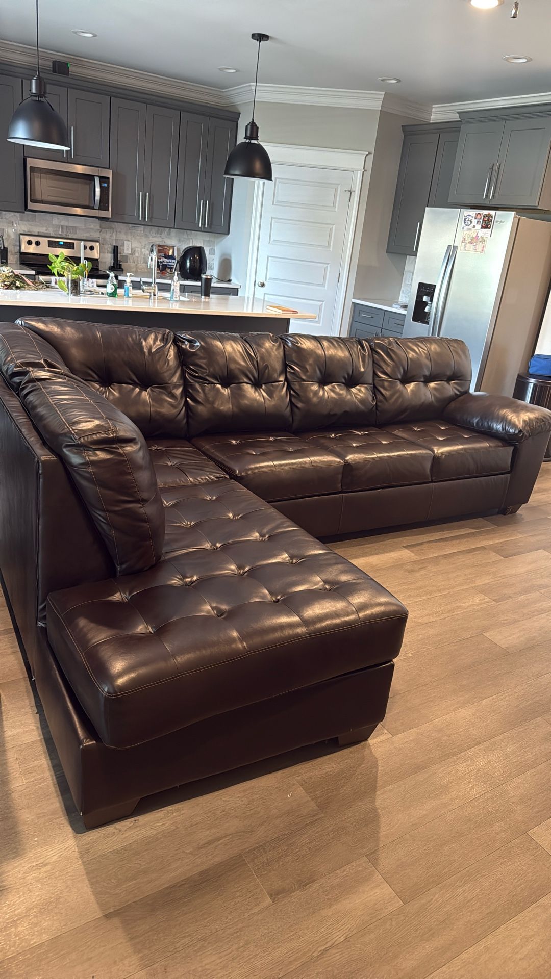 Chocolate Sectional Couch