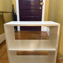 White 2 -Shelf Bookcase / Wall Shelf