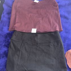 Mini Skirts Cherry Brown & Black