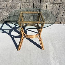 vintage bamboo style side table