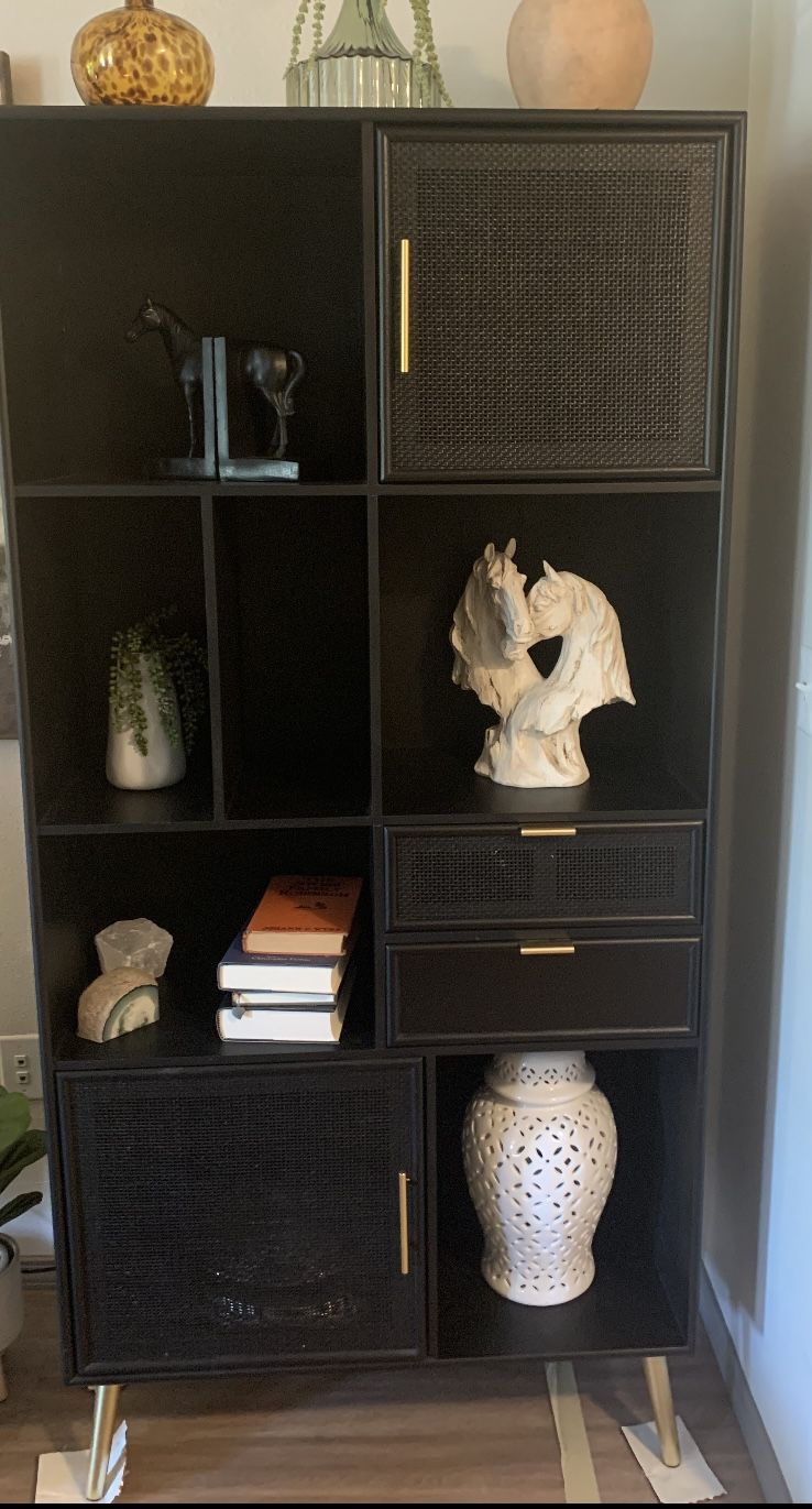 Lovely Black Cabinet/Storage/Display/bookcase