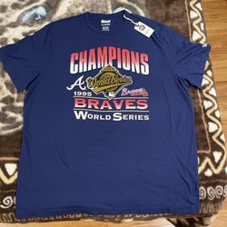 Brand New XL 1995 Atlanta Braves Championship Shirt