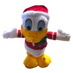 Gemmy Disney Donald Duck Animated Plush Christmas Deck the Halls Sings & Dances