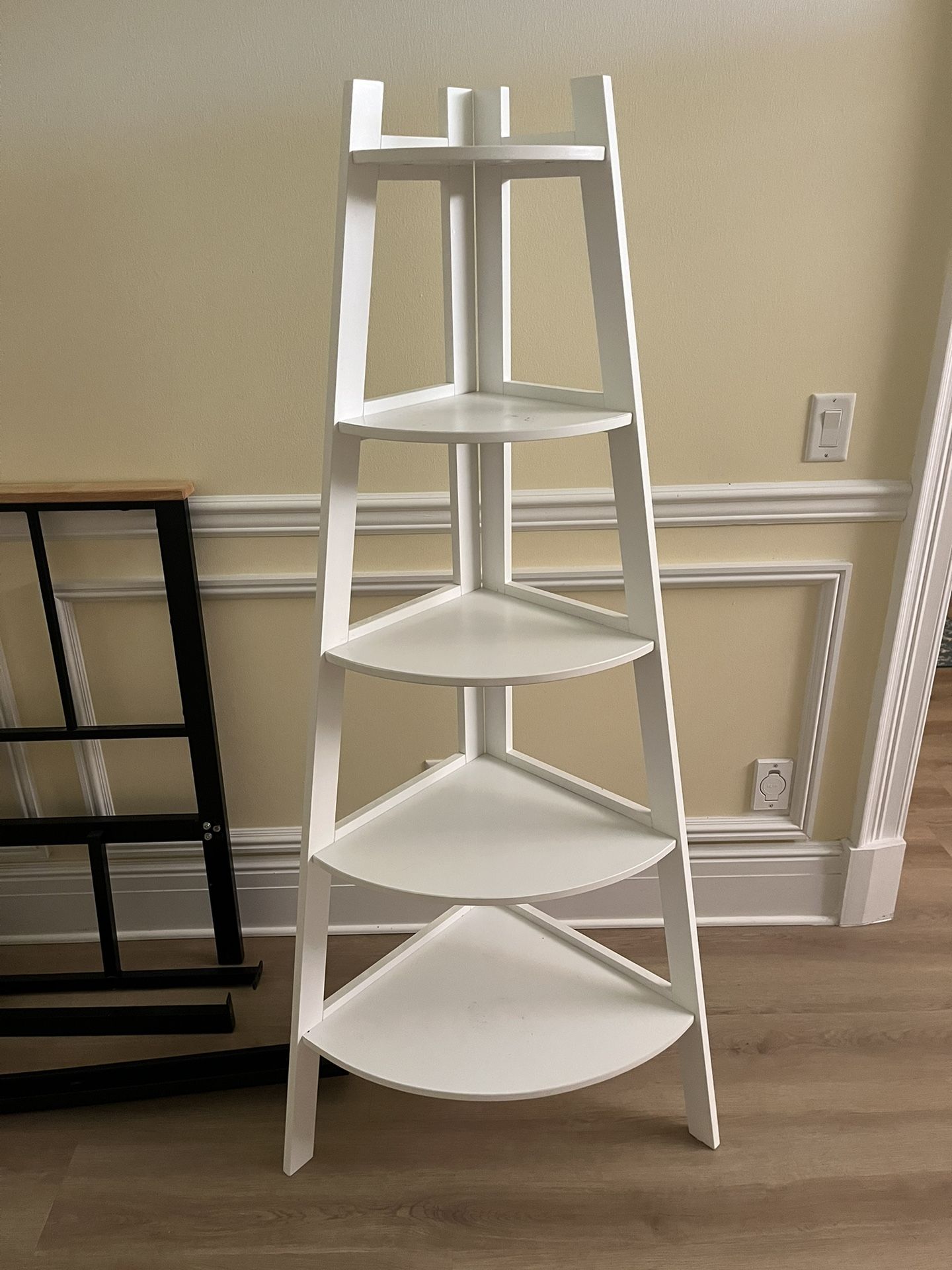5 Shelf Storage Corner Ladder Bookshelf