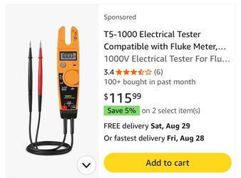 T5-1000 Electrical Tester with Test Leads