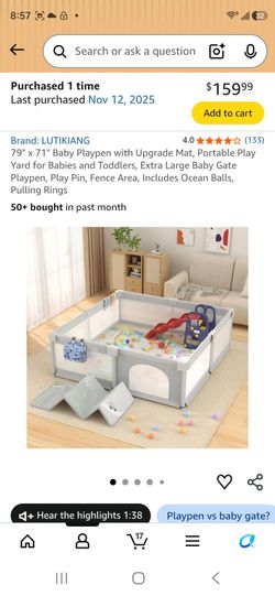 Baby playpen