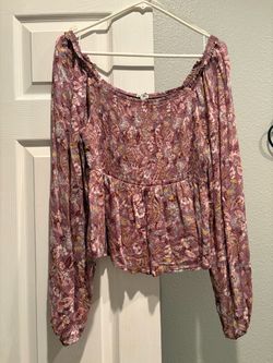 Floral blouse size xl
