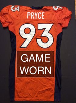 Trevor Pryce SUNDAY Night Football GAME WORN Jersey vs. Colts!