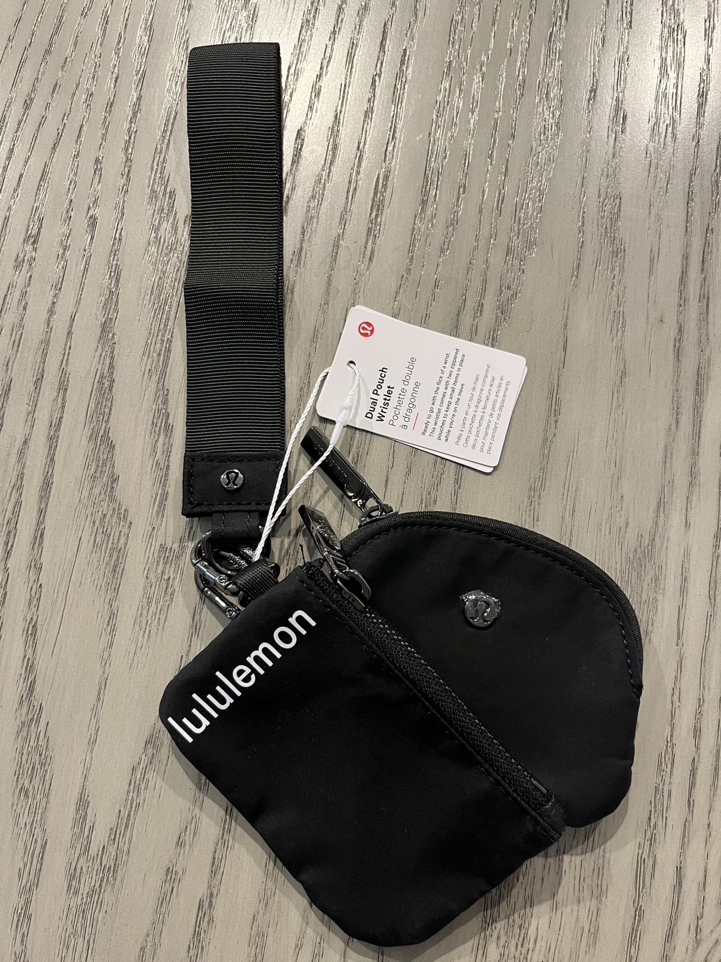New Lululemon Dual Pouch Keychain