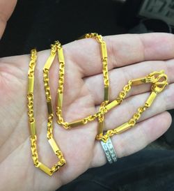 Asian gold shop necklace 24k