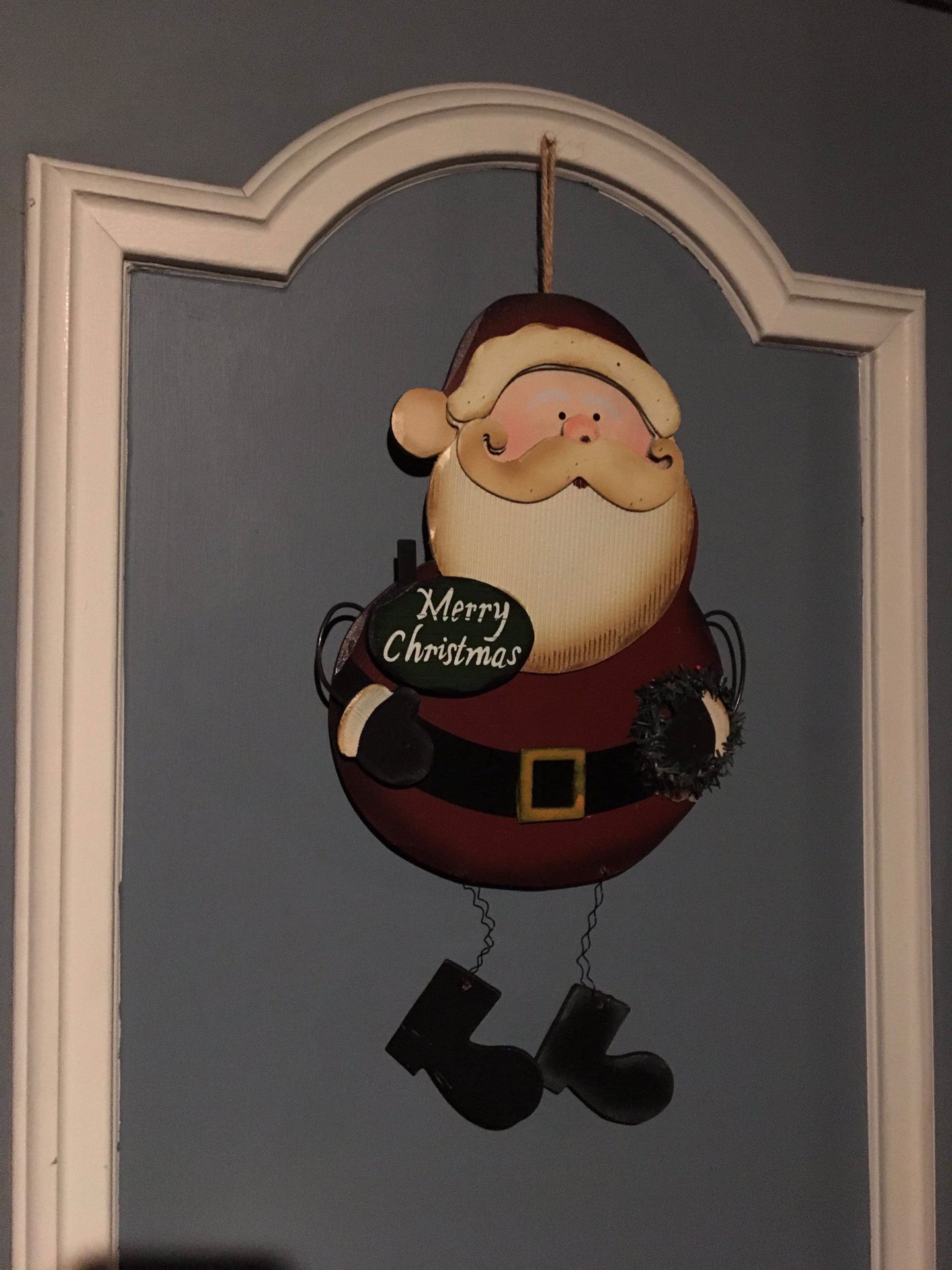 Snowman and Santa large Christmas door hangers