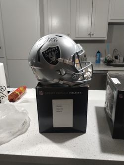 Raiders Davante Adams Signed Replica Helmet 