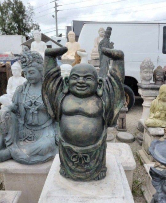 Concrete Buddha Statue / Cement Garden Backyard Buddhas