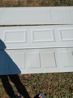 16x7 White Garage Door 