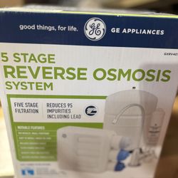 GE Under Sink 5 Stage Premium Reverse Osmosis Water Filtration