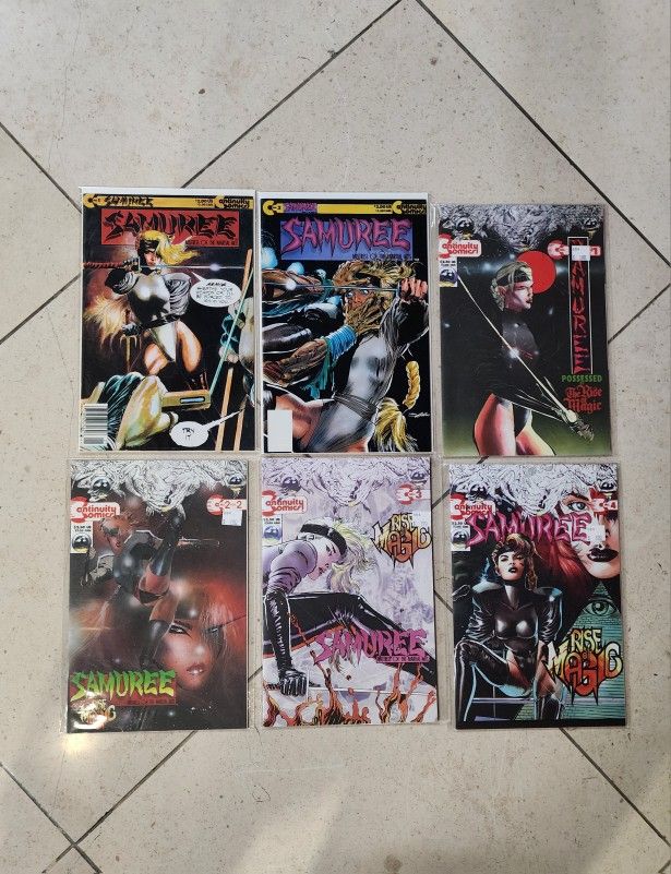 Continuity Samuree Comic Lot of 6 VF/NM 1(contact info removed) Neal Adams