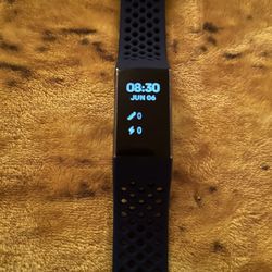 Black Fitbit Charge 3 & Silver FITVll Health Tracker Smartwatch 