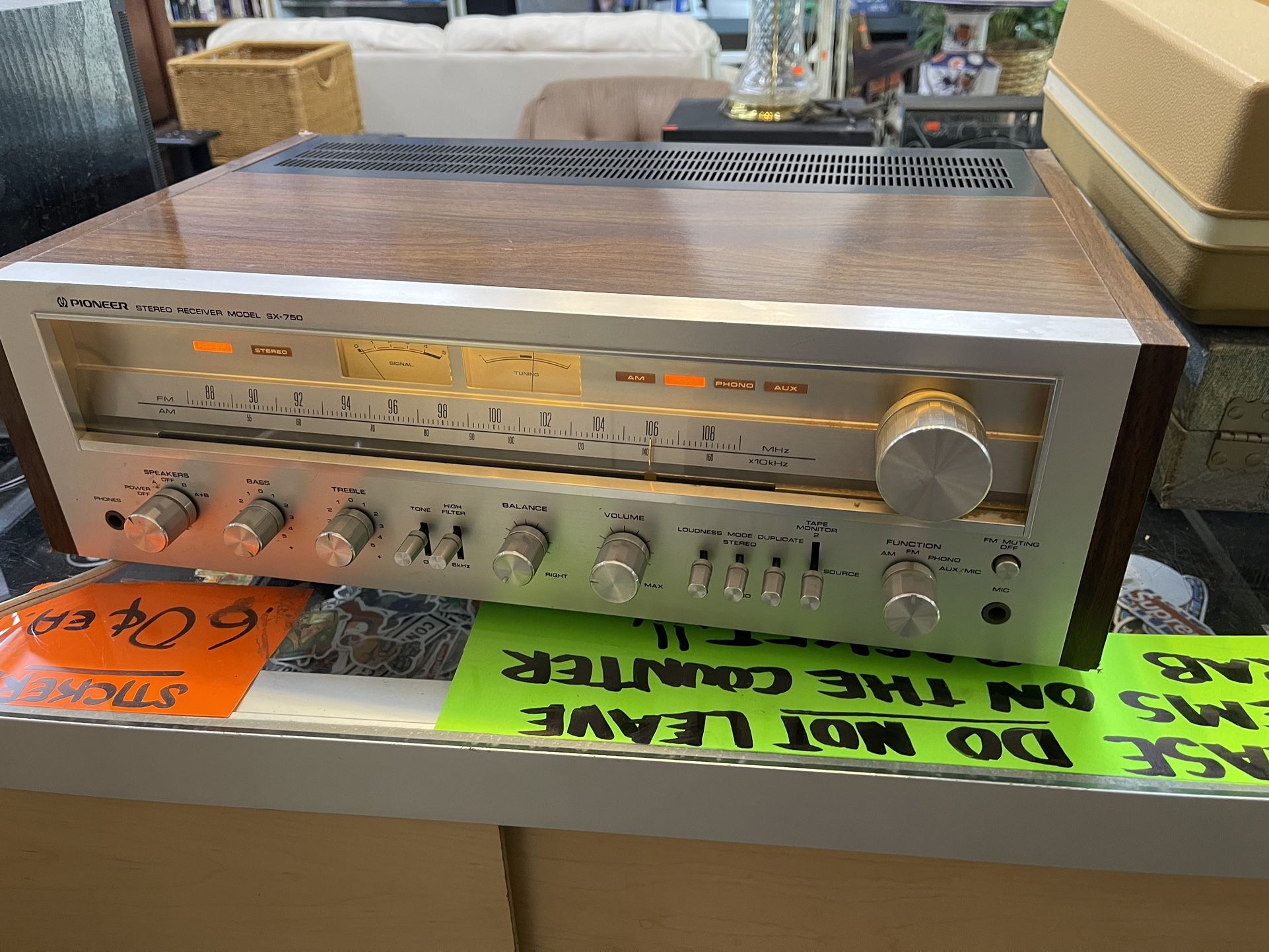 VINTAGE PIONEER SX-750 RECEIVER STEREO RADIO UNIT AMP