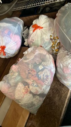 5 bags of baby girl clothes
