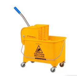 Mind Reader 5-Gallons Down-Press Mop Wringer Bucket