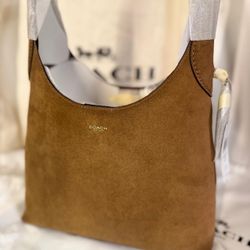 Coach BROOKLYN 28 Suede Shoulder Bag CW637