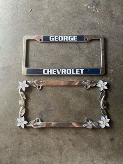 License plate decoration
