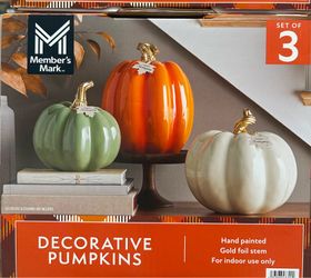 Member's Mark Decorative Pumpkins Set of 3 $24.99