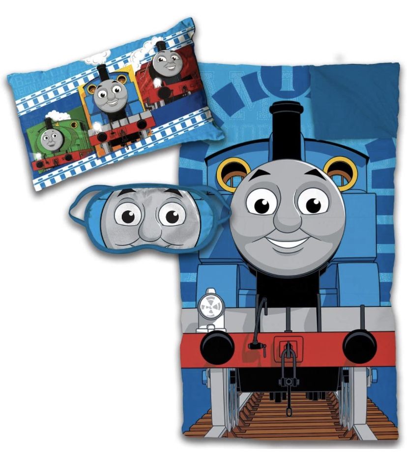 Thomas The Train Sleeping Bag With Pillow And Mask
