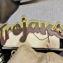 Vintage Trojans Glass Wall Sign – USC Style Decor