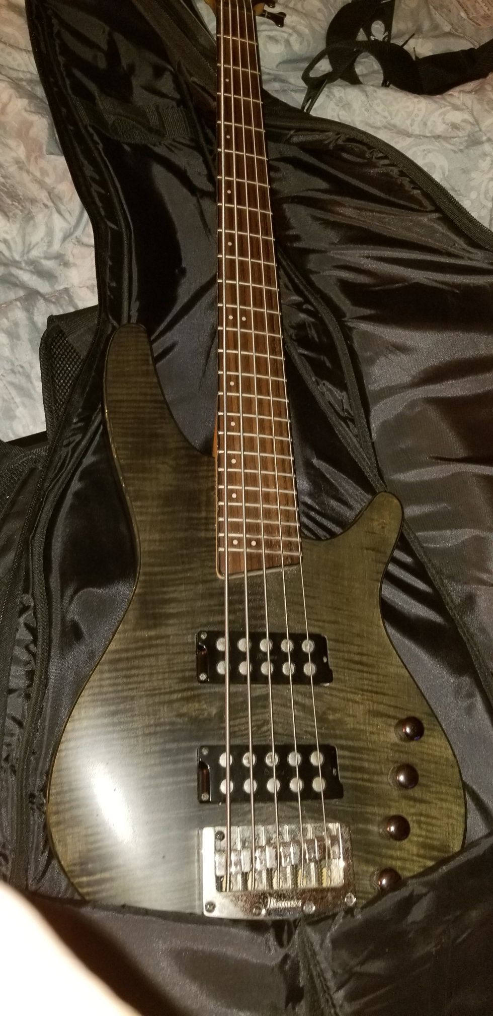 Ibanez 5 string bass guitar