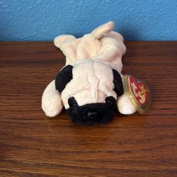 Rare Error Ty Beanie Babies Pugsly 
