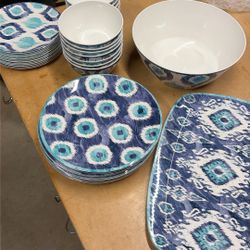 Melamine Dining Set - Outdoor / Kid Proof