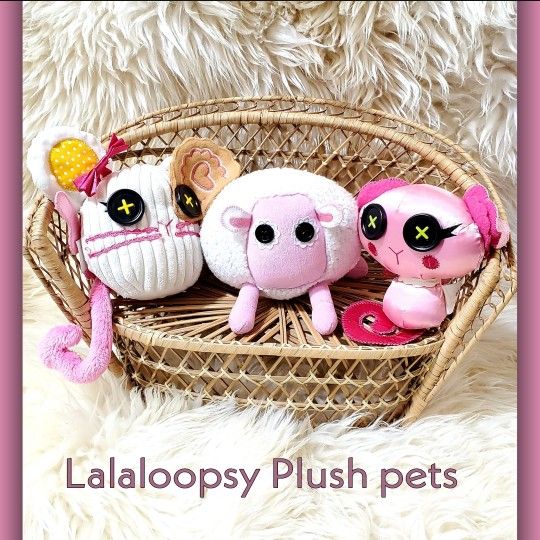 Lalaloopsy Plush Stuffed Dolls Pets🎀💖🐭🐱🐑 Little Girls Christmas Gift  🎅🎄🎁 $5 each 