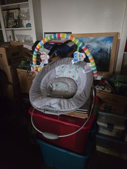 Baby bouncer seat.