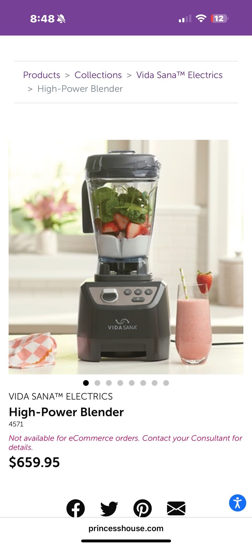 Vida Sana High Power Blender / Alta Potencia 
