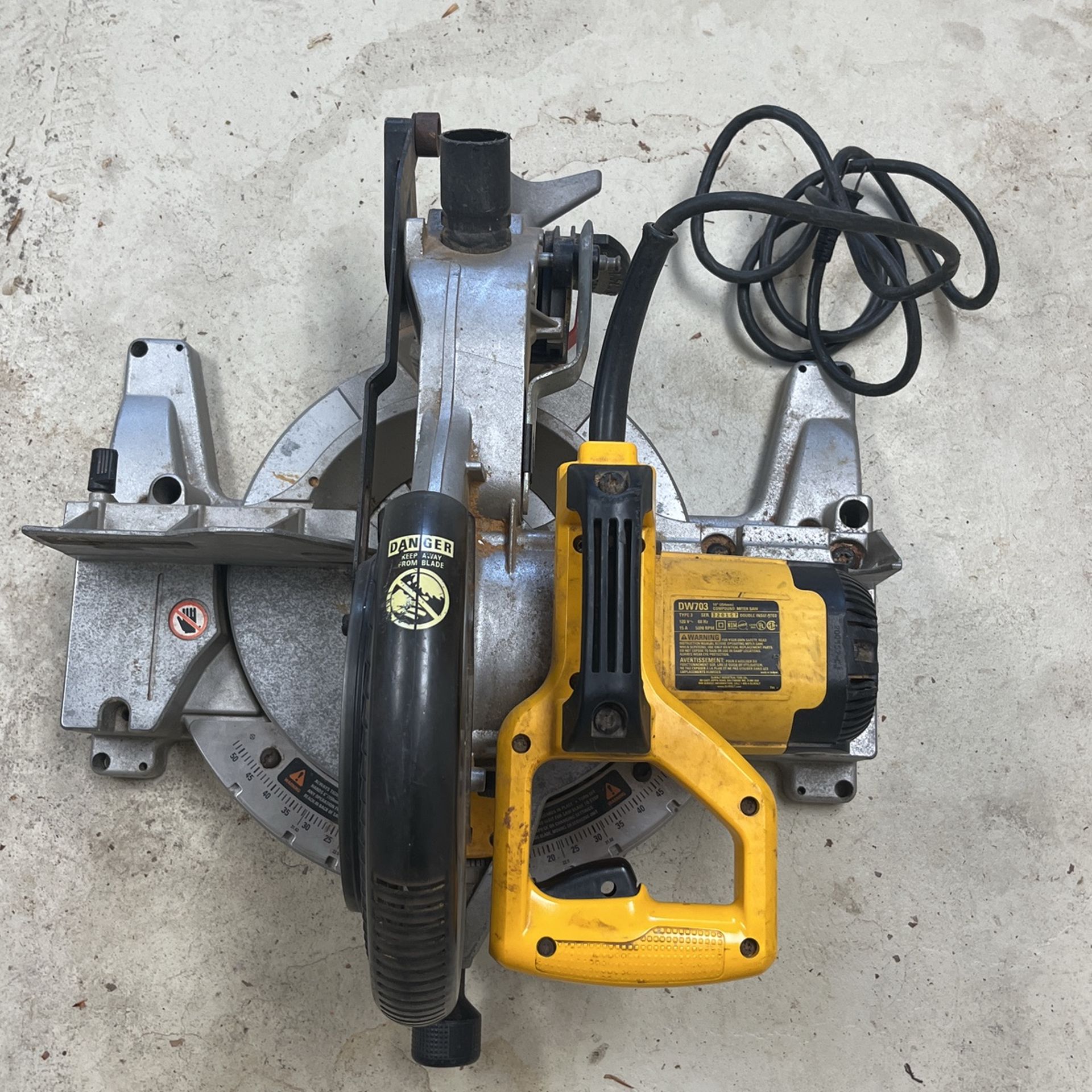 Dewalt 10 Inch Miter saw DW703