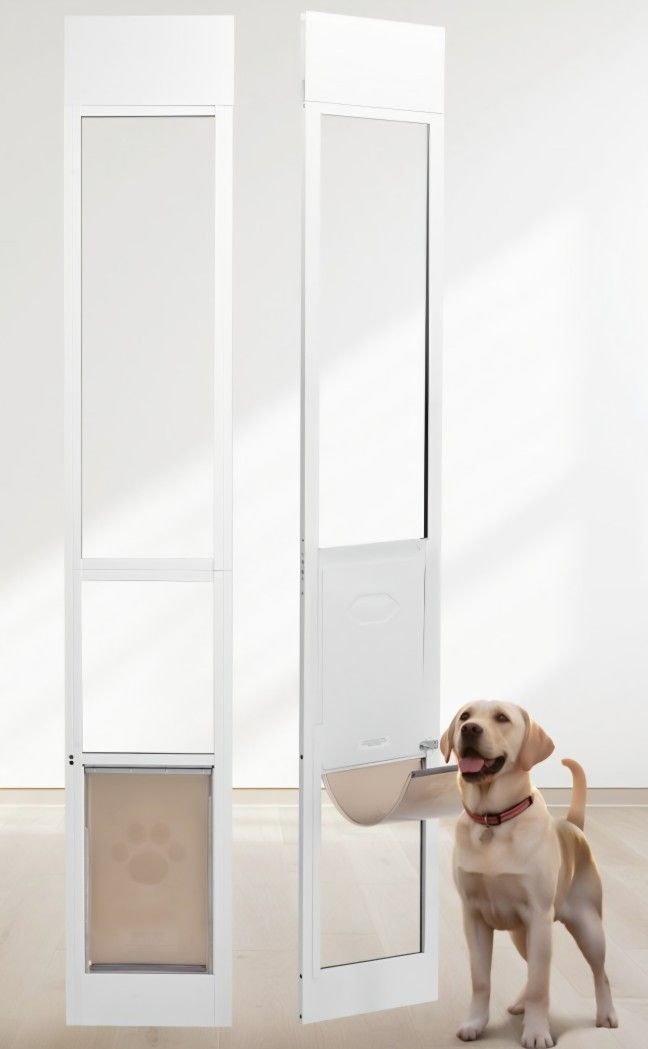 Adjustable Sliding Glass Pet Dog Door For Large Dogs