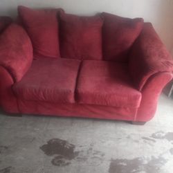 Red Sofa Set