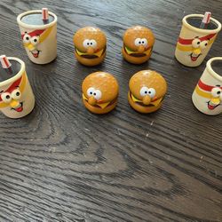 Vintage Burger King Toys And Cups 