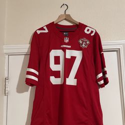 Authentic 75th Anniversary Edition Men's Medium Nick Bosa Jersey. 