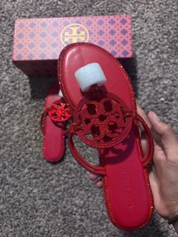 Red Tory Burch sandals size 7