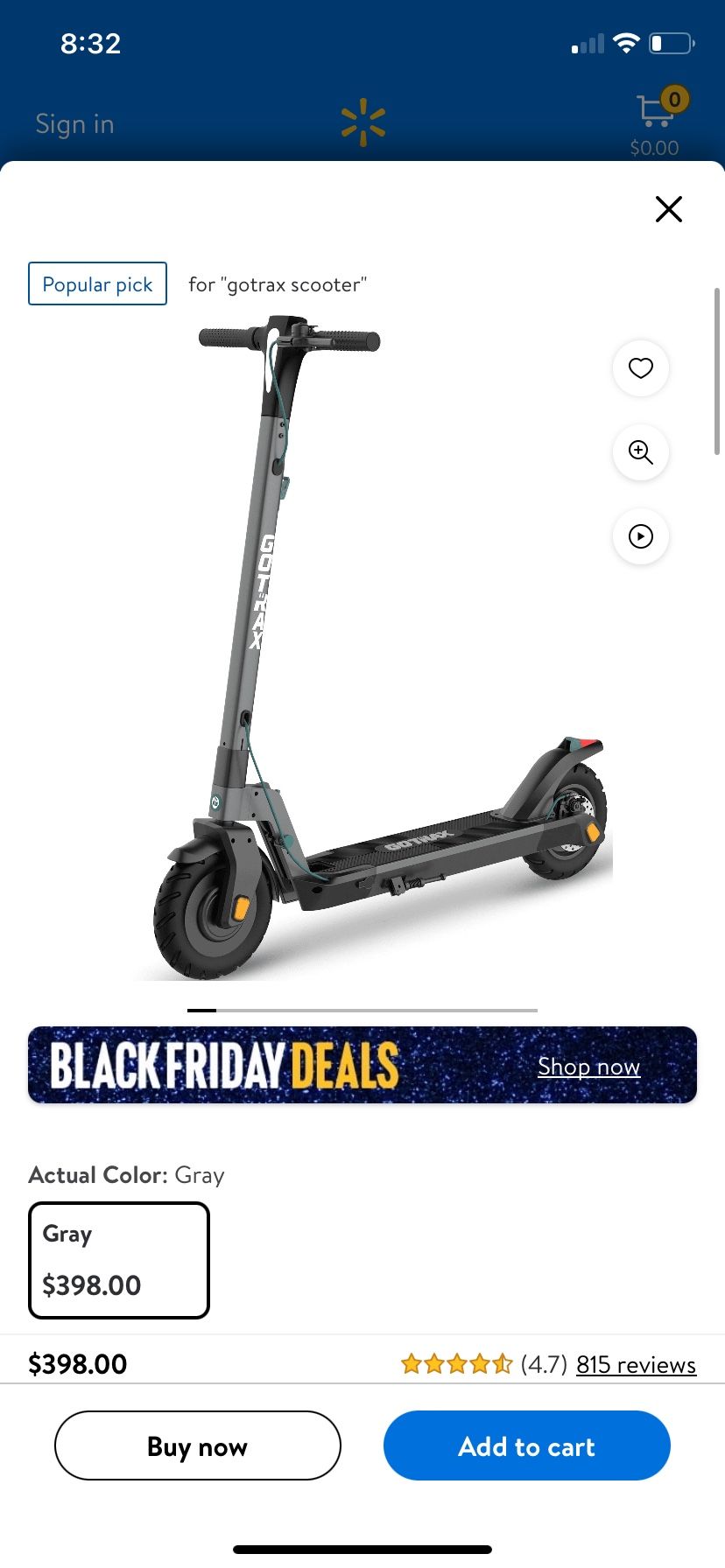 GoTrax 3 Electric Scooter
