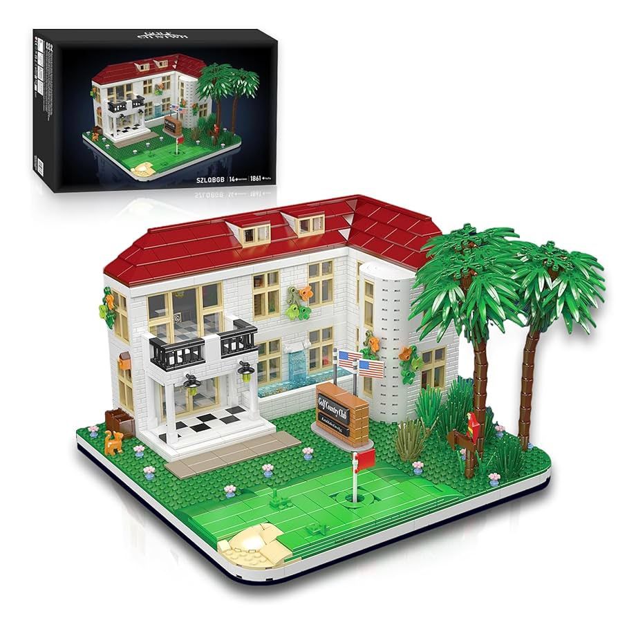Golf Country Club Toy Building Set