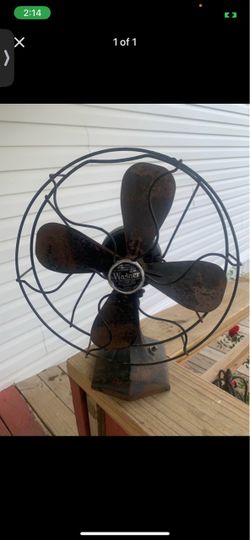 Antique Wagner Cast Iron Table Fan
