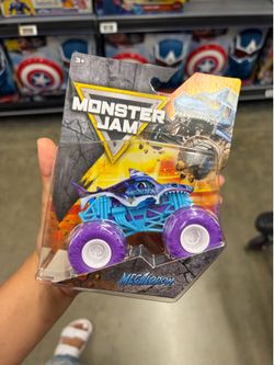Spin Master Monster Jam Megalodon 1:64 Diecast Monster Truck Blue Purple