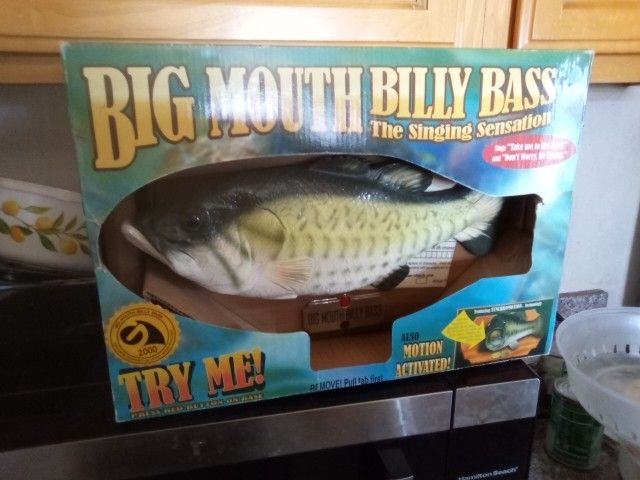 Big Mouth Billy Bass Collectible Rare A Little Bit Over 20 Years Old
