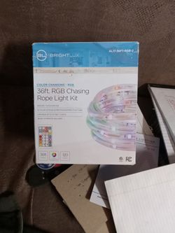 BRIGHTLUX
Outdoor/Indoor 36 ft. 120 volt Plug-In RGB Color Changing LED Rope Light