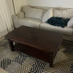 Coffee Table And Rug