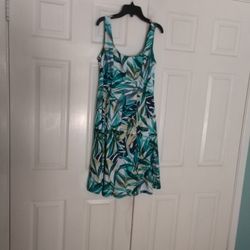 Dress barn Tropical Dress