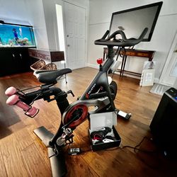 Brand New - Never Used - Original Peloton Bike | Indoor Stationary Exercise Bike with Immersive 22" HD Touchscreen 